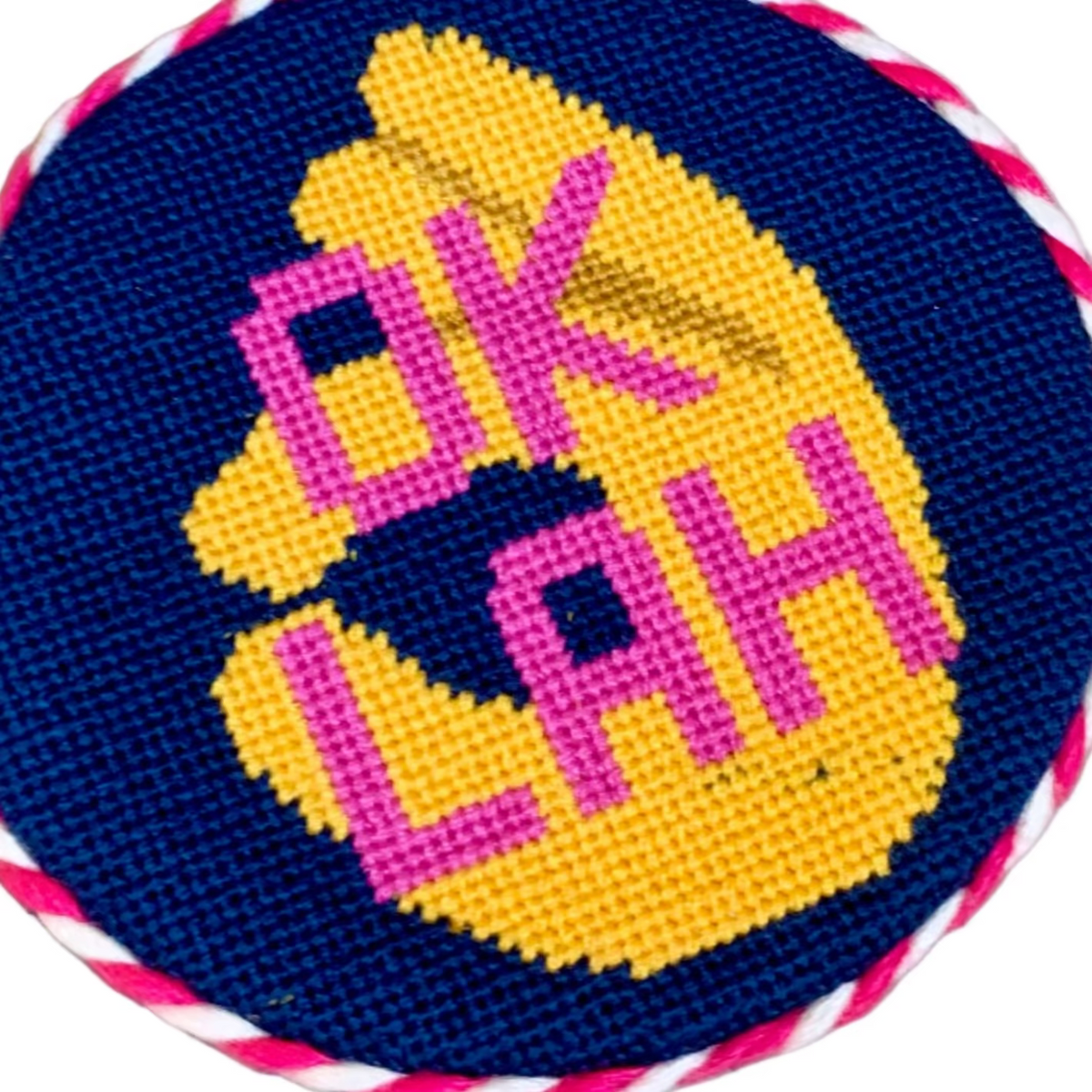 OK Lah Needlepoint Ornament