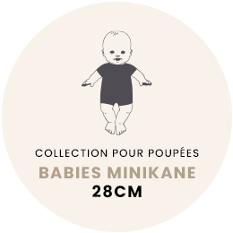 Product image of Babies – Noa cotton gauze romper Pineapple | for Minikane 28cm Babies dolls and babies