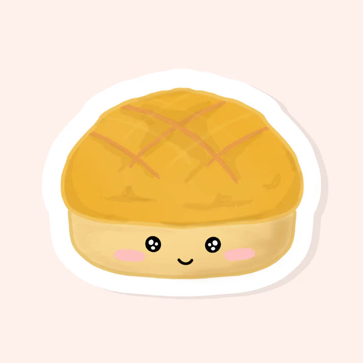 Pineapple Bun - Matte Vinyl Sticker