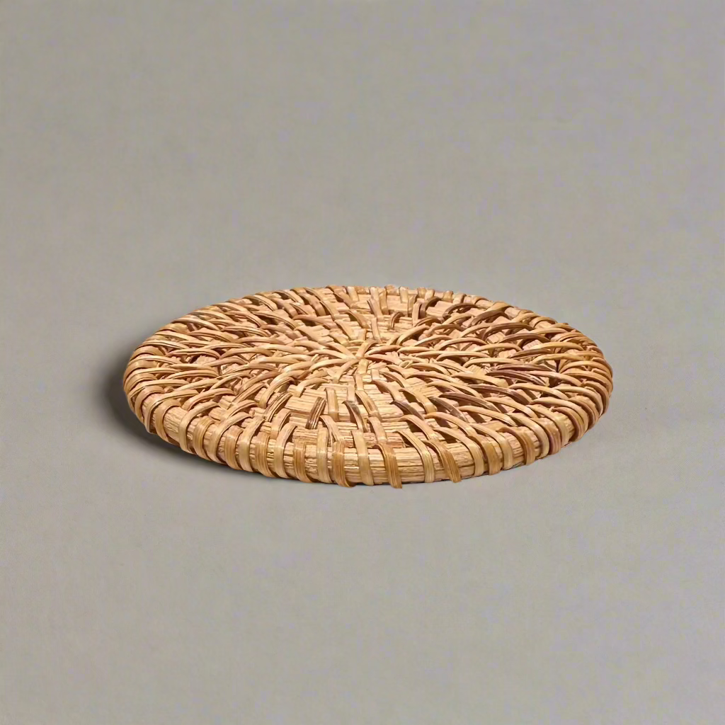 Woven Rattan Coaster