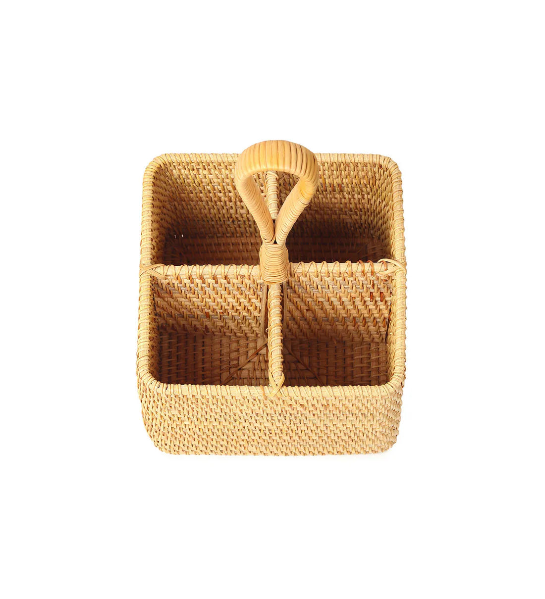 Woven Rattan Cutlery Basket Collection - Thorn and Burrow