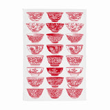 Porcelain Bowls Tea Towel