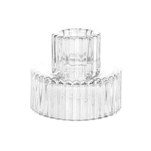Reversible Glass Candleholder - Thorn and Burrow