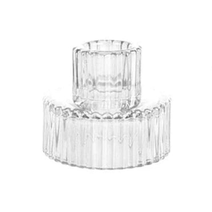 Reversible Glass Candleholder - Thorn and Burrow
