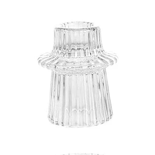 Reversible Glass Candleholder - Thorn and Burrow