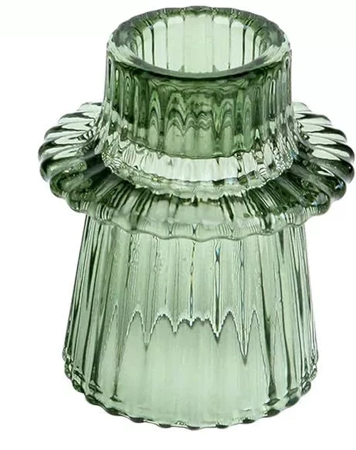 Reversible Glass Candleholder - Thorn and Burrow