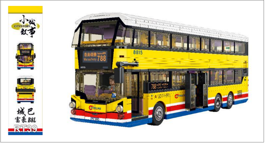 Royal Toys RT39 Hong Kong Citybus Volvo B8L building block model