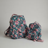 Indian Hand Block Printed Backpack
