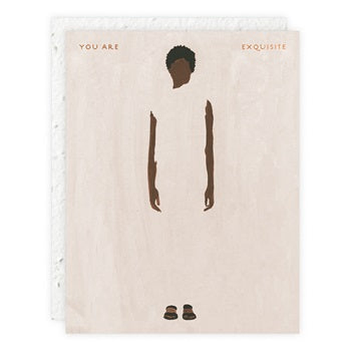 " Standing Tall Lady " Card