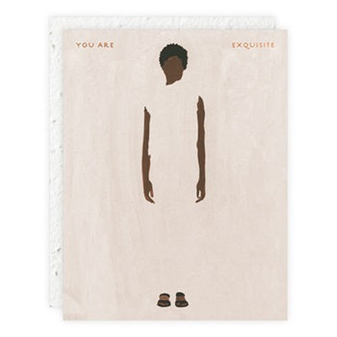 " Standing Tall Lady " Card