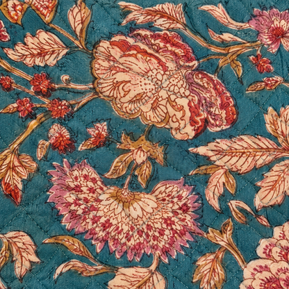 Table Talk Placemat – Teal Floral