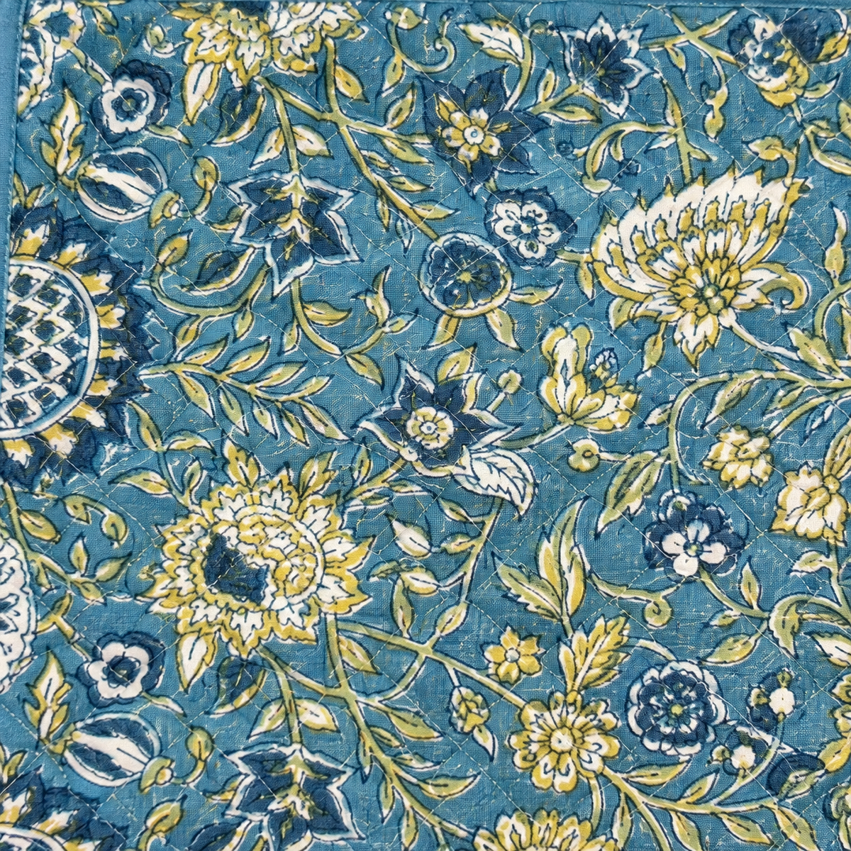 Table Talk Placemat – Blue Botanical