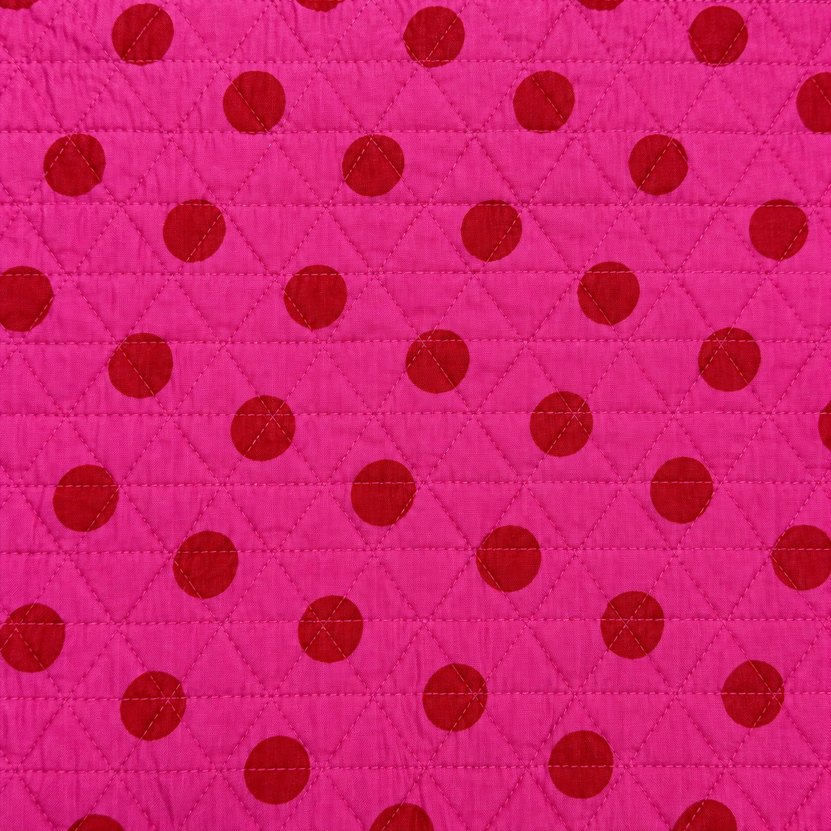 Table Talk Placemat – Pink with Burgundy Polka Dots