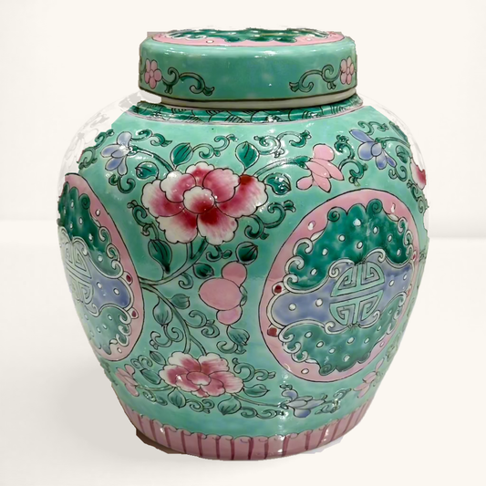 Blossom Love Ceramic Ginger Jar With Lid