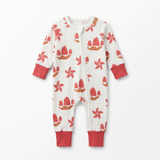 Hong Kong Zipper Romper Sleepsuit - Junk & Bauhinia - Thorn and Burrow