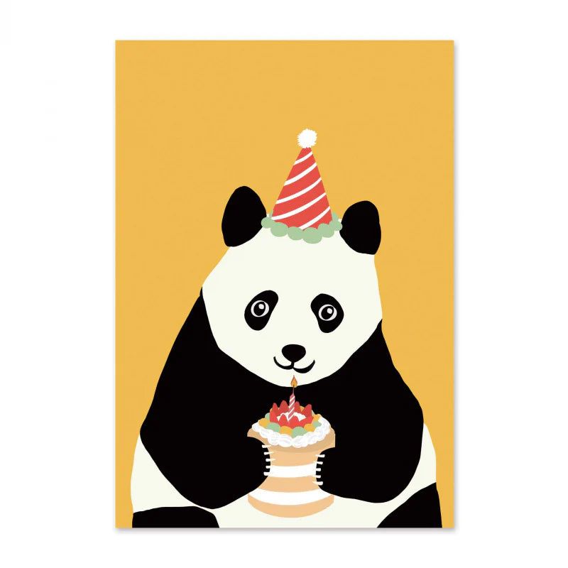 Birthday Panda Greeting Card