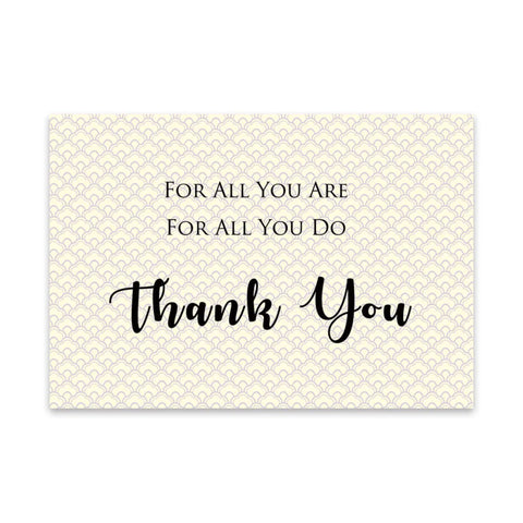 Thank You For All You Are, For All You Do Greeting Card