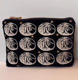 Velvet Baozi Purse  (Navy)