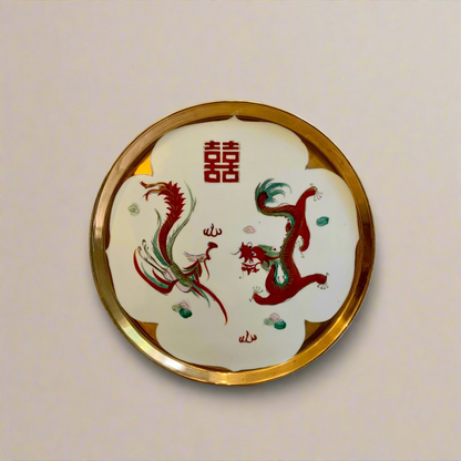 Vintage Gold Dragon & Phoenix Tea Set