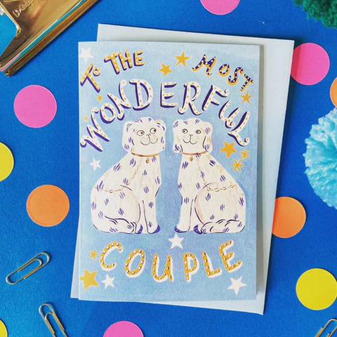 " Wonderful Couple " Greeting Card