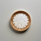 Woven Rattan and Capiz Shell Tray - Thorn and Burrow