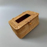 Woven Rattan Tissue Holder Collection - Thorn and Burrow