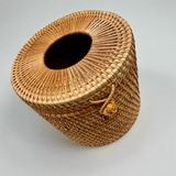 Woven Rattan Tissue Holder Collection - Thorn and Burrow