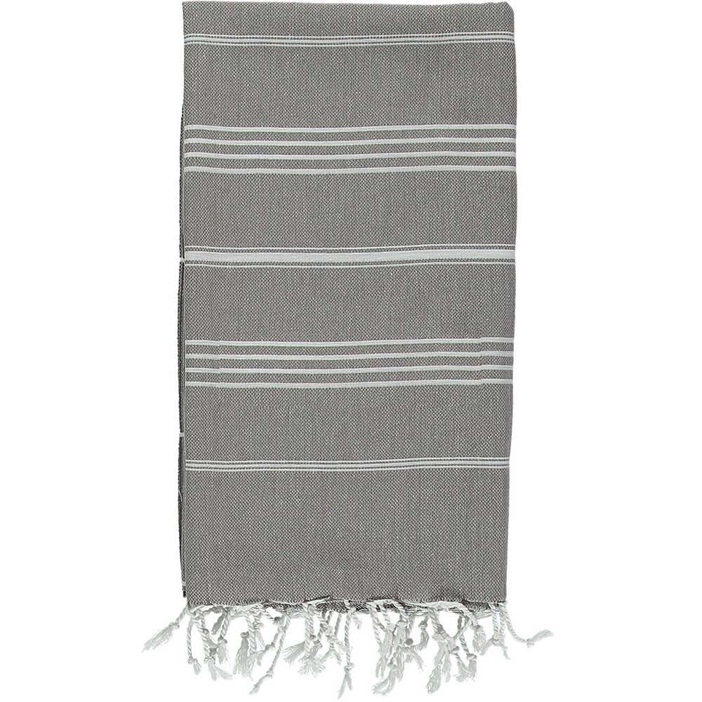Black & White 100% Cotton Turkish Towel