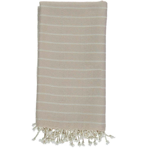 Beige Bamboo & Cotton Turkish Towel