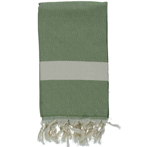 Green Bamboo & Cotton Turkish Towel