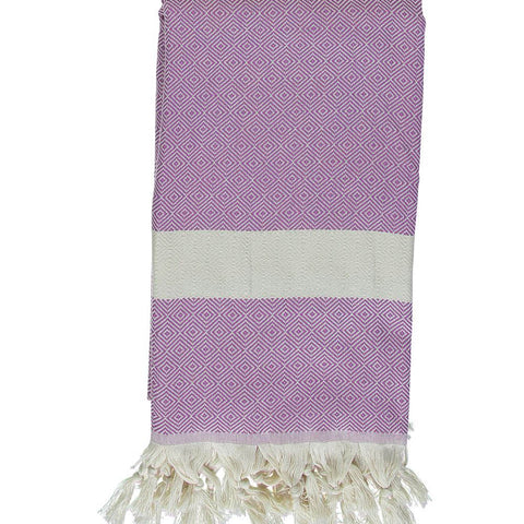Purple Bamboo & Cotton Turkish Towel