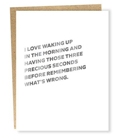 " Precious Seconds  " Card