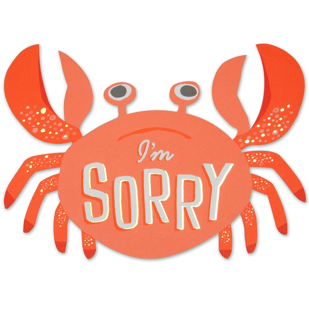 " SORRY CRAB " Card