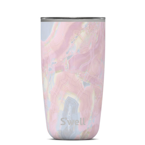 Geode Rose Tumbler with Lid - Stainless Steel S'well Water Bottle