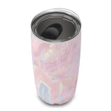 Geode Rose Tumbler with Lid - Stainless Steel S'well Water Bottle