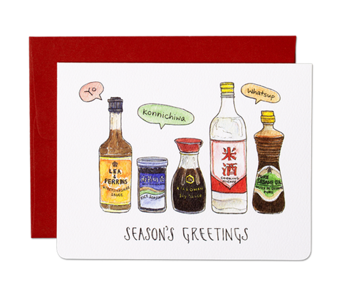 " Season's Greetings " Card Greeting Cards - Thorn and Burrow