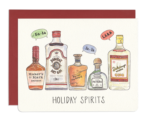 " Holiday Spirits " Card