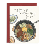 " Bibimbap Heart " Card