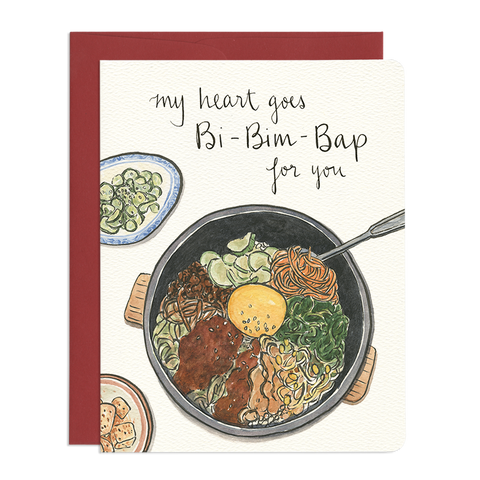 " Bibimbap Heart " Card