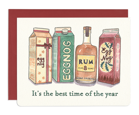 " Eggnog & Rum " Card
