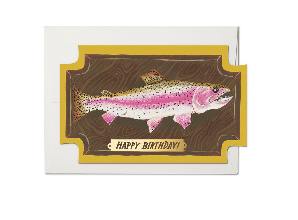 " Mounted Fish " Card
