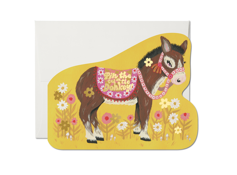 " Pin the Tail Donkey " Card