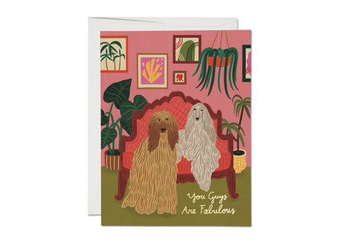 " Afghan Dogs " Card
