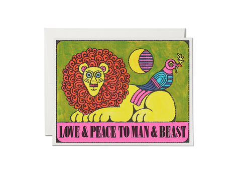 " Man And Beast " Card