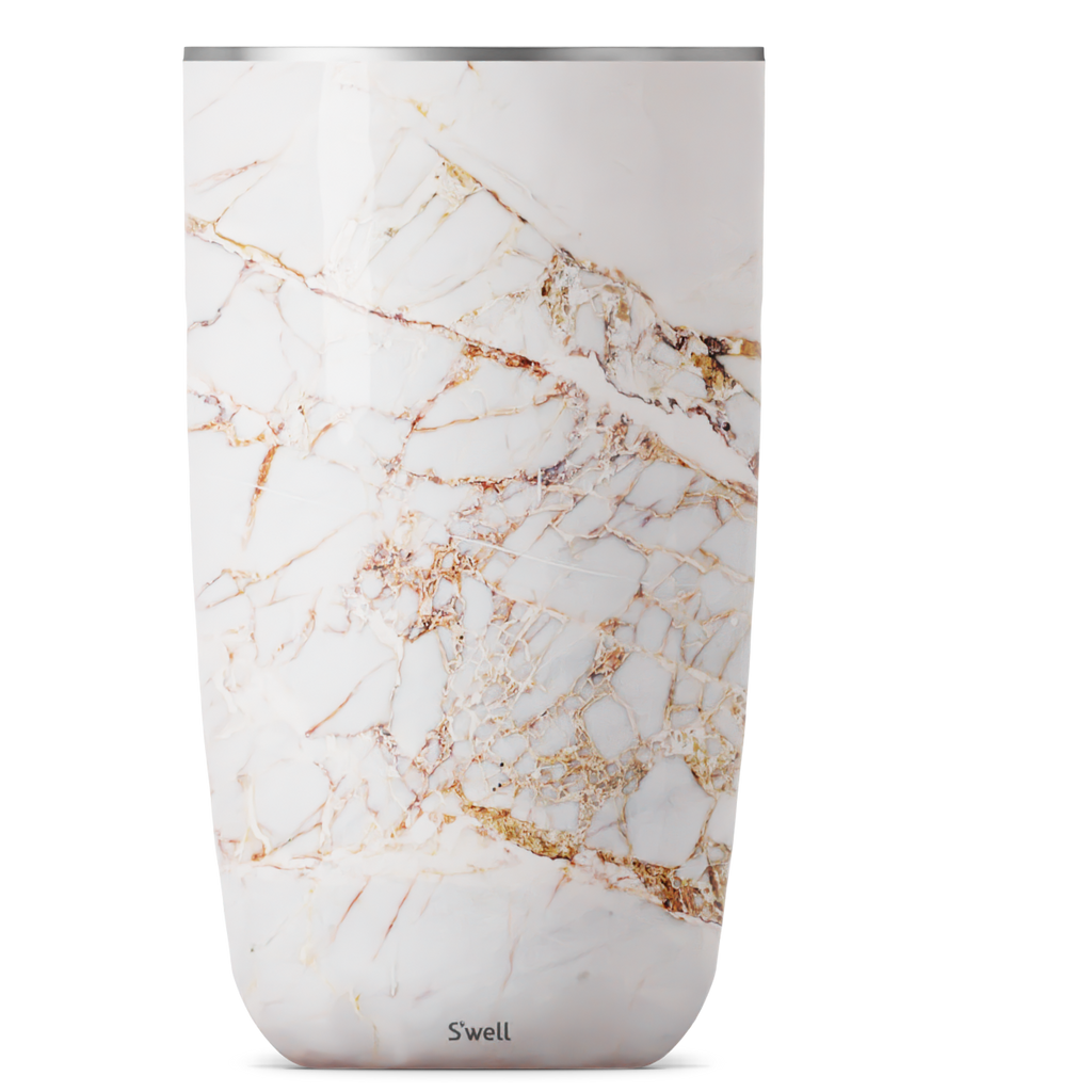 Calacatta Gold Stainless Steel S'well Wine Chiller Thorn and Burrow