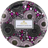 3 Wick Decorative Tin Candle