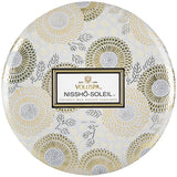 3 Wick Decorative Tin Candle