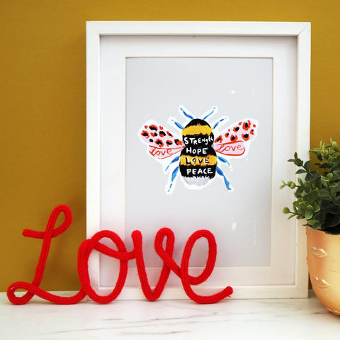 " Manchester Bee " - Art Print