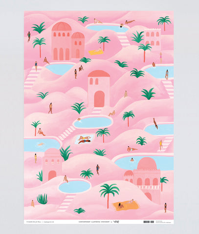 " Desert Oasis " Gift Wrap