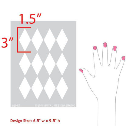 Harlequin Furniture Stencil
